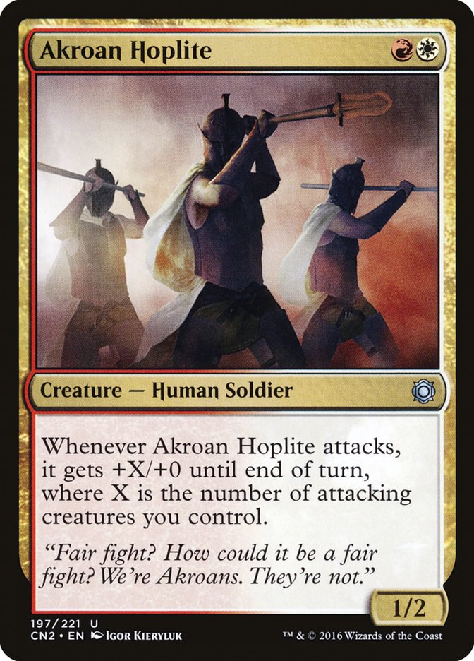 Akroan Hoplite [Conspiracy: Take the Crown] | Dumpster Cat Games