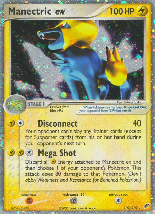 Manectric ex (101/107) [EX: Deoxys] | Dumpster Cat Games