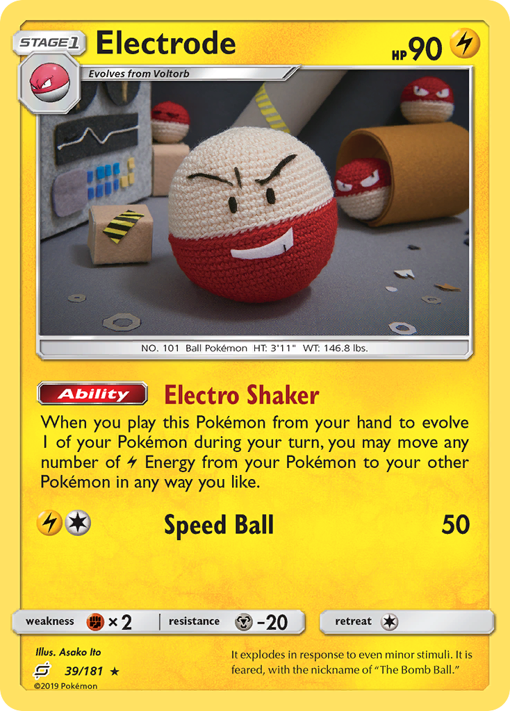 Electrode (39/181) [Sun & Moon: Team Up] | Dumpster Cat Games