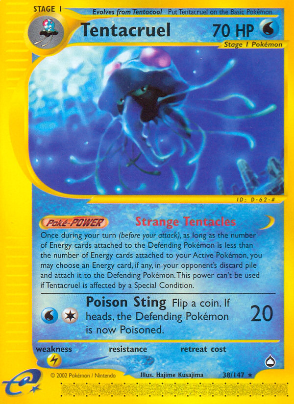 Tentacruel (38/147) [Aquapolis] | Dumpster Cat Games
