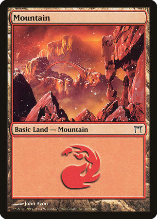 Mountain (302) [Champions of Kamigawa] | Dumpster Cat Games