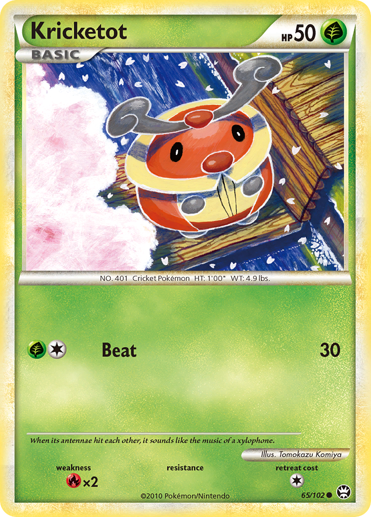 Kricketot (65/102) [HeartGold & SoulSilver: Triumphant] | Dumpster Cat Games
