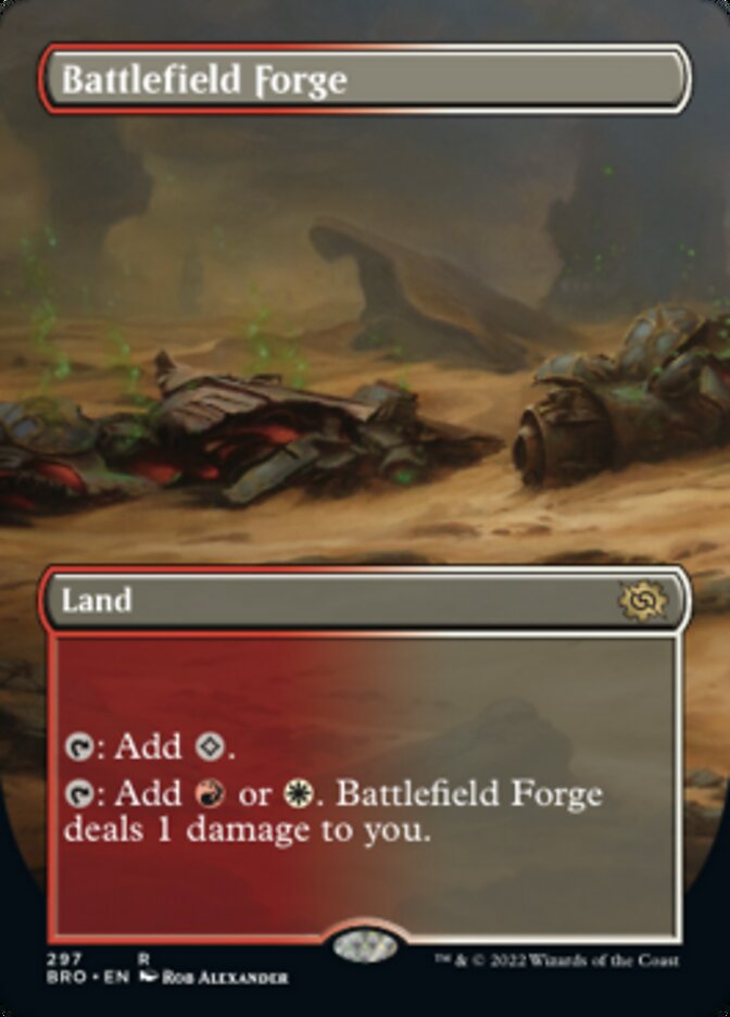 Battlefield Forge (Borderless Alternate Art) [The Brothers' War] | Dumpster Cat Games