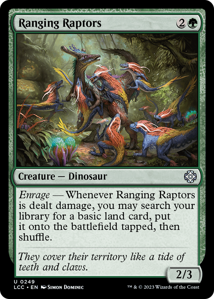 Ranging Raptors [The Lost Caverns of Ixalan Commander] | Dumpster Cat Games