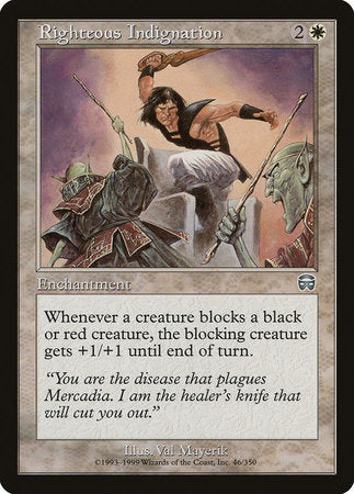 Righteous Indignation [Mercadian Masques] | Dumpster Cat Games