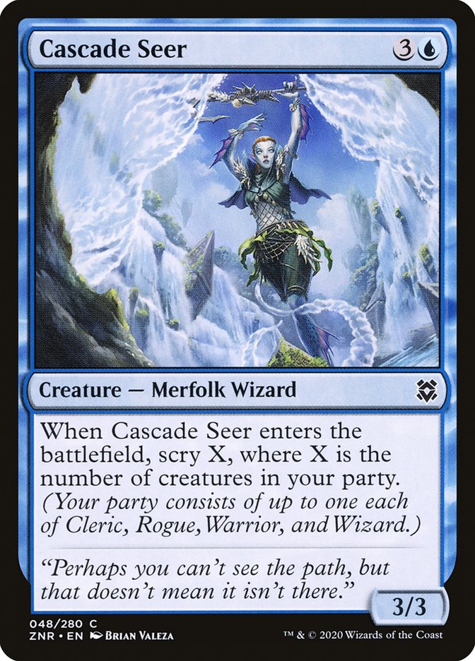 Cascade Seer [Zendikar Rising] | Dumpster Cat Games