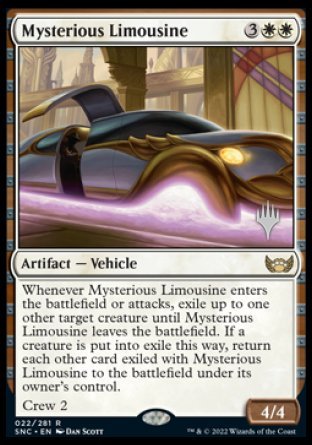 Mysterious Limousine (Promo Pack) [Streets of New Capenna Promos] | Dumpster Cat Games