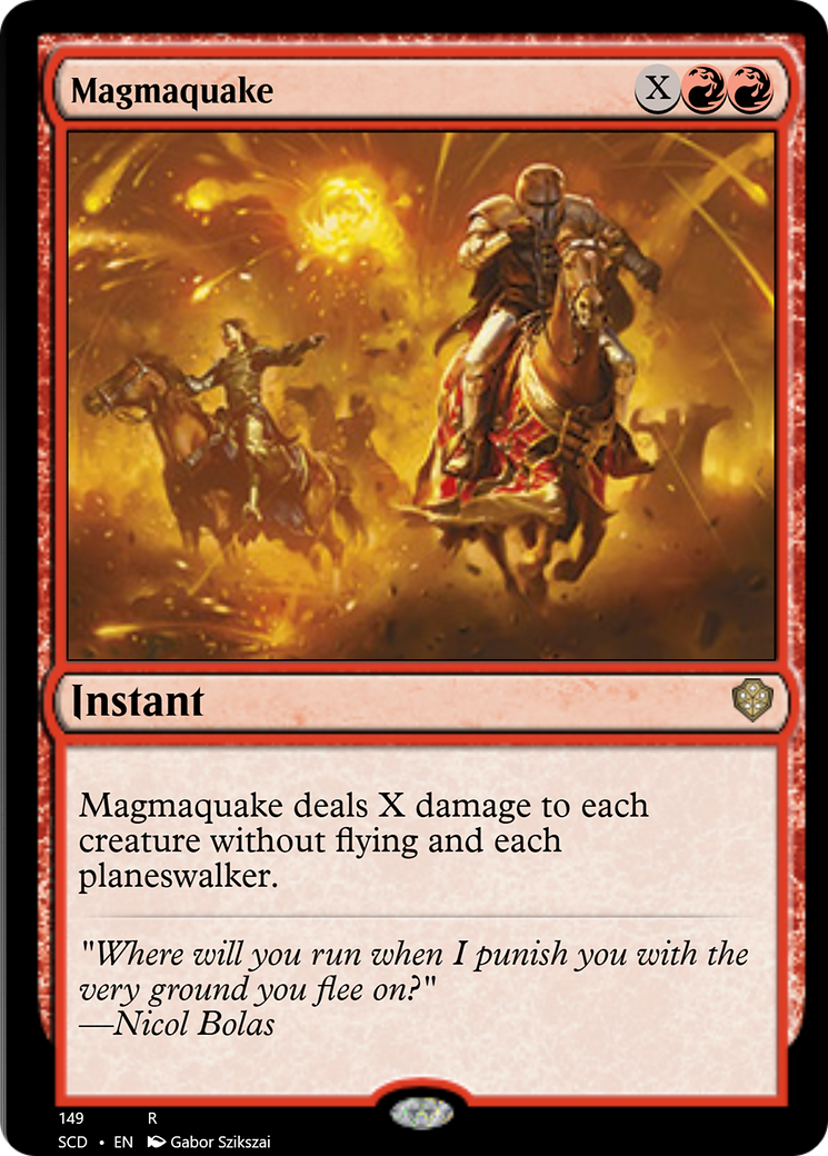Magmaquake [Starter Commander Decks] | Dumpster Cat Games