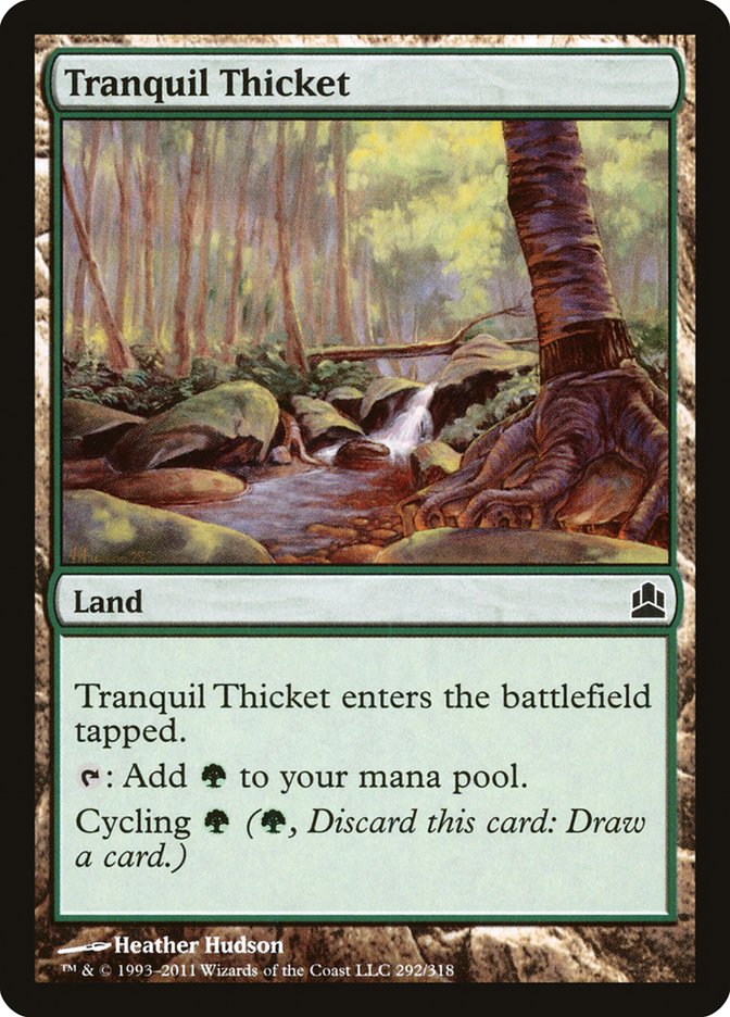 Tranquil Thicket [Commander 2011] | Dumpster Cat Games