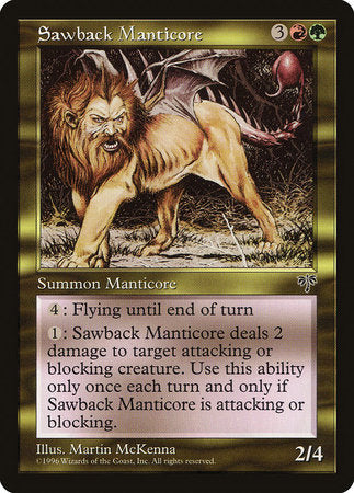 Sawback Manticore [Mirage] | Dumpster Cat Games