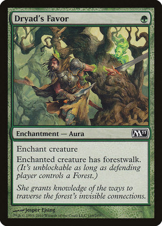 Dryad's Favor [Magic 2011] | Dumpster Cat Games