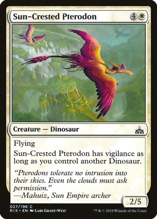 Sun-Crested Pterodon [Rivals of Ixalan] | Dumpster Cat Games
