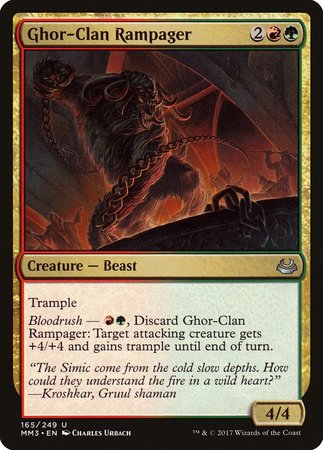 Ghor-Clan Rampager [Modern Masters 2017] | Dumpster Cat Games
