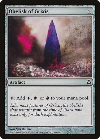 Obelisk of Grixis [Duel Decks: Ajani vs. Nicol Bolas] | Dumpster Cat Games