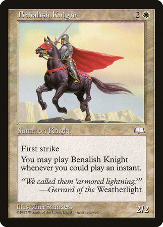 Benalish Knight [Weatherlight] | Dumpster Cat Games