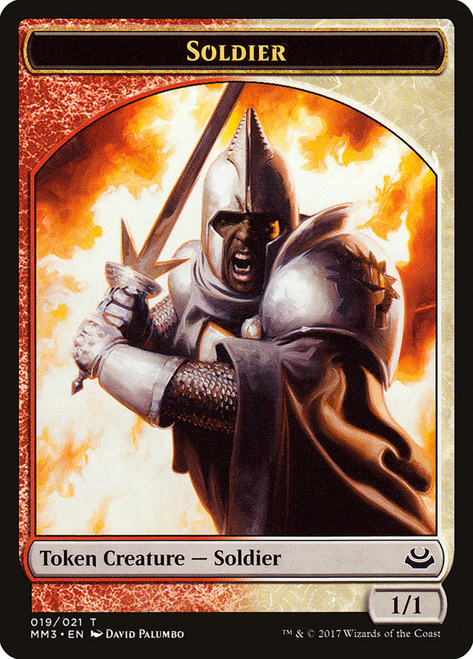 Soldier (019/021) [Modern Masters 2017 Tokens] | Dumpster Cat Games