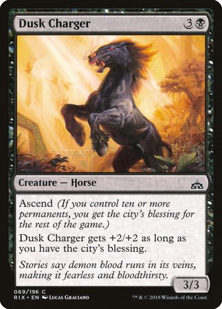 Dusk Charger [Rivals of Ixalan] | Dumpster Cat Games