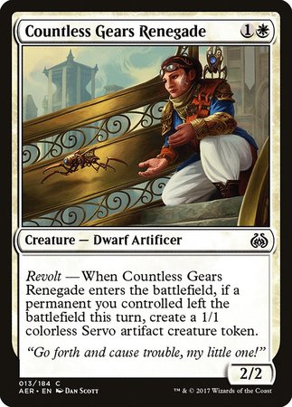 Countless Gears Renegade [Aether Revolt] | Dumpster Cat Games