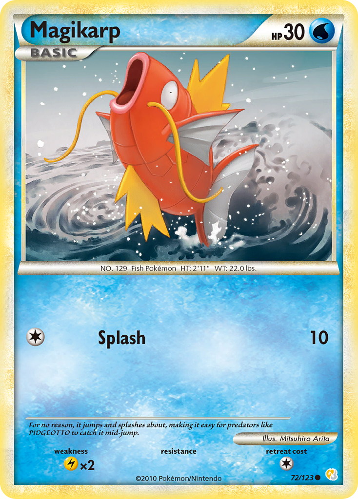 Magikarp (72/123) [HeartGold & SoulSilver: Base Set] | Dumpster Cat Games
