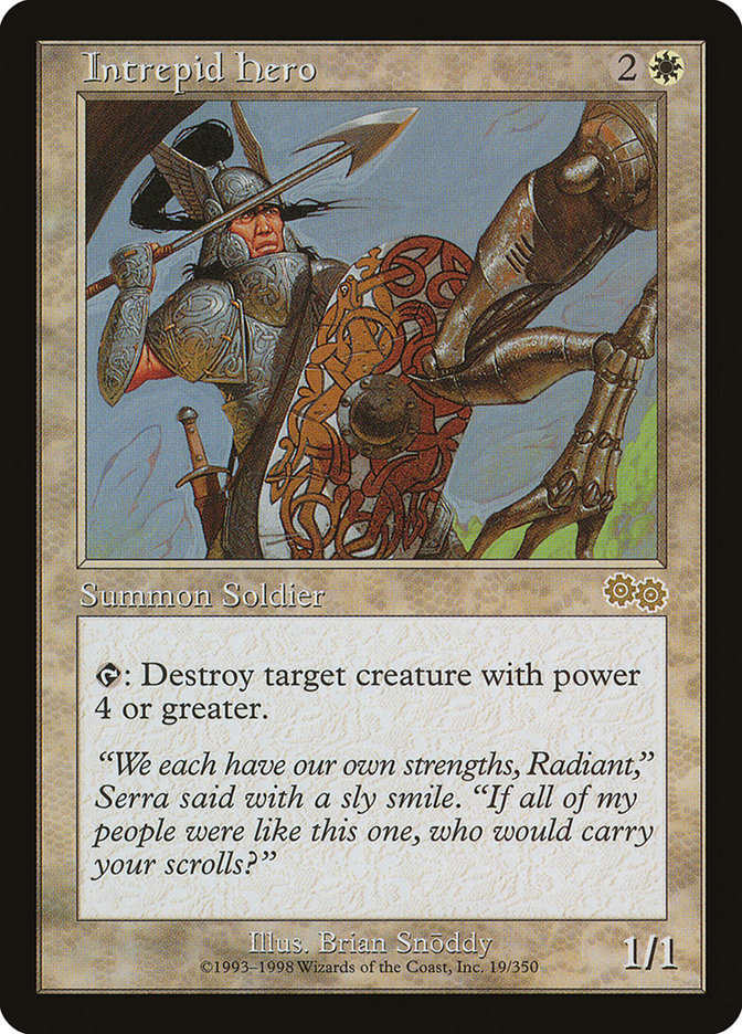 Intrepid Hero [Urza's Saga] | Dumpster Cat Games