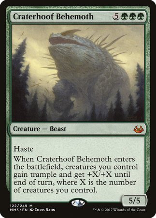 Craterhoof Behemoth [Modern Masters 2017] | Dumpster Cat Games