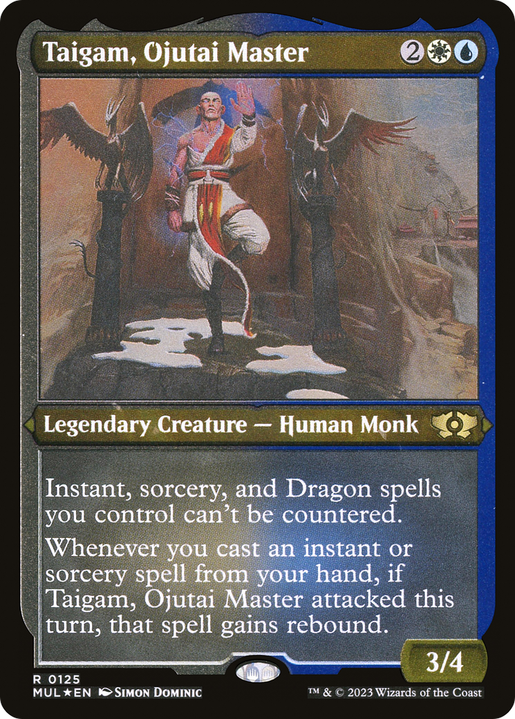 Taigam, Ojutai Master (Foil Etched) [Multiverse Legends] | Dumpster Cat Games