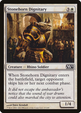 Stonehorn Dignitary [Magic 2012] | Dumpster Cat Games