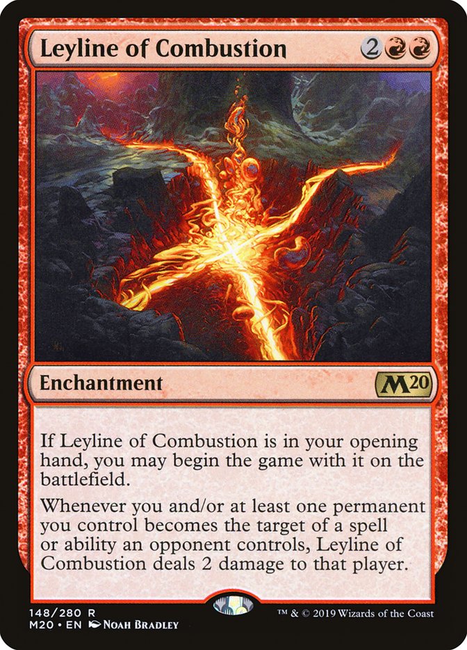 Leyline of Combustion [Core Set 2020] | Dumpster Cat Games