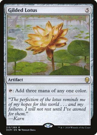 Gilded Lotus [Dominaria Promos] | Dumpster Cat Games