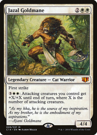 Jazal Goldmane [Commander 2014] | Dumpster Cat Games