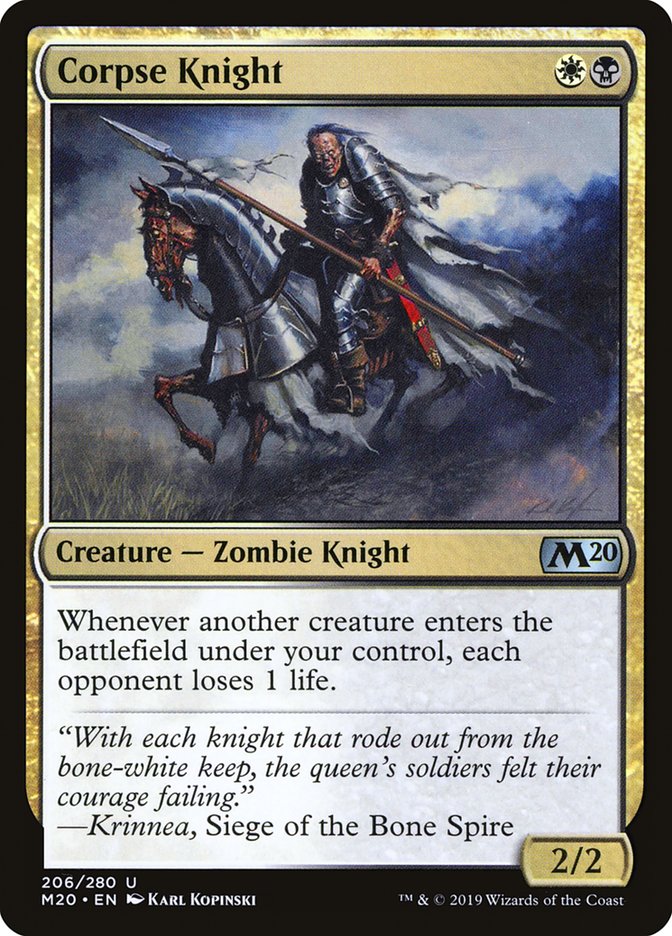 Corpse Knight [Core Set 2020] | Dumpster Cat Games