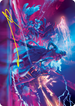 Prismari Command Art Card (Gold-Stamped Signature) [Strixhaven: School of Mages Art Series] | Dumpster Cat Games