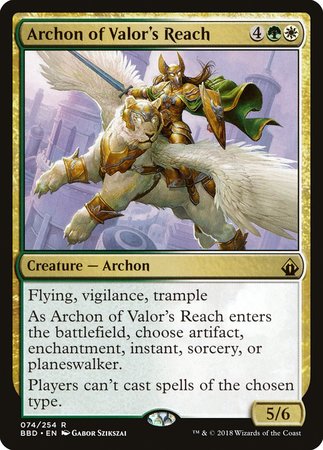 Archon of Valor's Reach [Battlebond] | Dumpster Cat Games