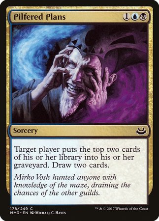 Pilfered Plans [Modern Masters 2017] | Dumpster Cat Games