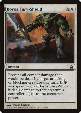 Boros Fury-Shield [Ravnica: City of Guilds] | Dumpster Cat Games