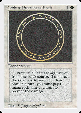 Circle of Protection: Black [Revised Edition] | Dumpster Cat Games