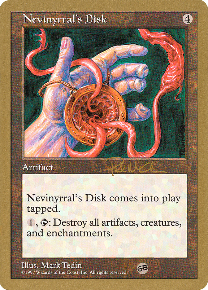 Nevinyrral's Disk (Paul McCabe) (SB) [World Championship Decks 1997] | Dumpster Cat Games