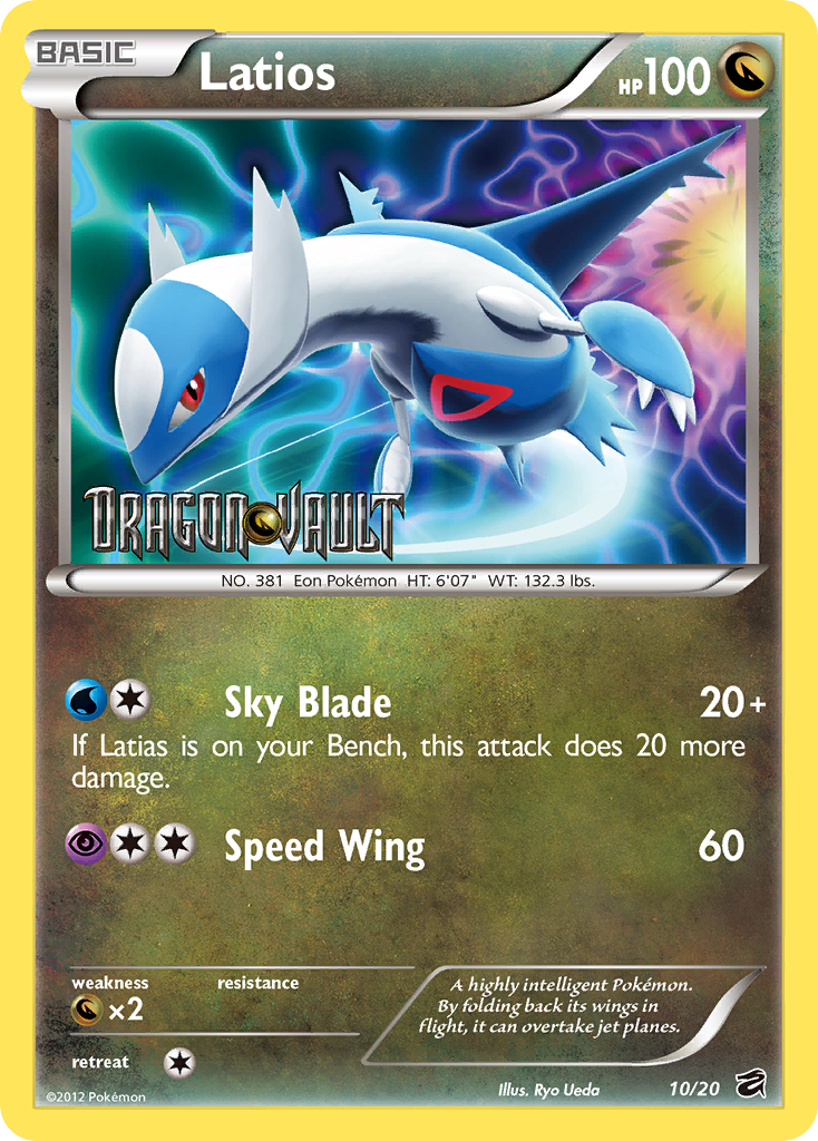 Latios (10/20) (Blister Exclusive) [Black & White: Dragon Vault] | Dumpster Cat Games