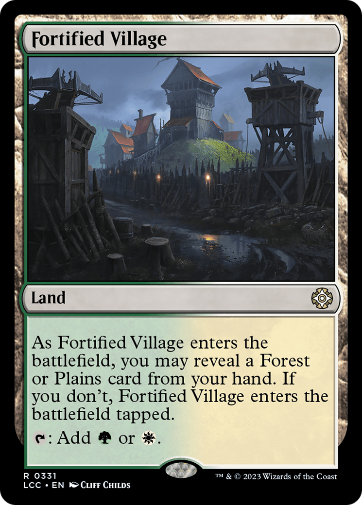 Fortified Village [The Lost Caverns of Ixalan Commander] | Dumpster Cat Games