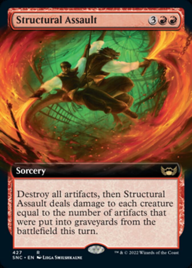 Structural Assault (Extended Art) [Streets of New Capenna] | Dumpster Cat Games