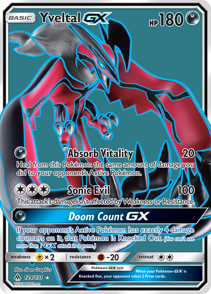 Yveltal GX (124/131) [Sun & Moon: Forbidden Light] | Dumpster Cat Games