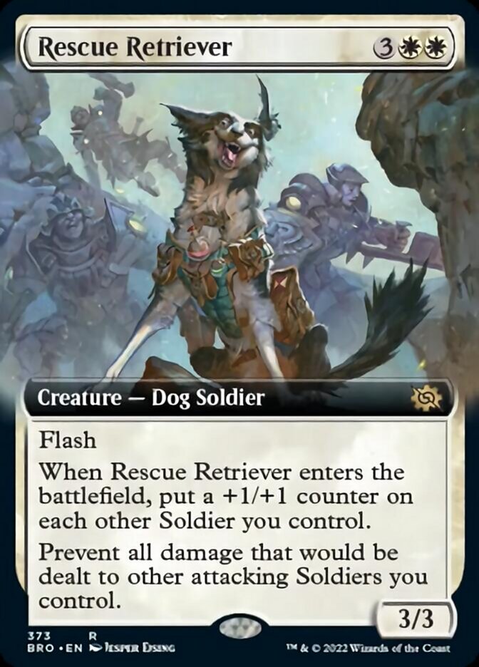 Rescue Retriever (Extended Art) [The Brothers' War] | Dumpster Cat Games