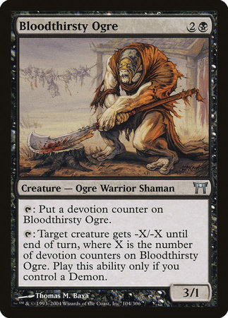 Bloodthirsty Ogre [Champions of Kamigawa] | Dumpster Cat Games