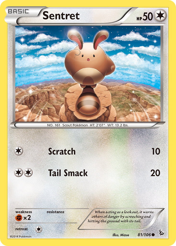 Sentret (81/106) [XY: Flashfire] | Dumpster Cat Games