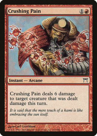 Crushing Pain [Champions of Kamigawa] | Dumpster Cat Games