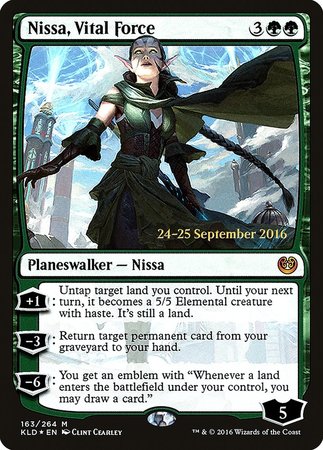 Nissa, Vital Force [Kaladesh Promos] | Dumpster Cat Games