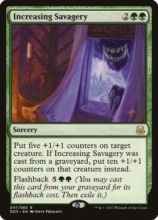 Increasing Savagery [Duel Decks: Mind vs. Might] | Dumpster Cat Games
