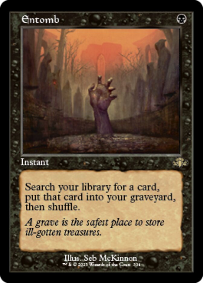 Entomb (Retro) [Dominaria Remastered] | Dumpster Cat Games