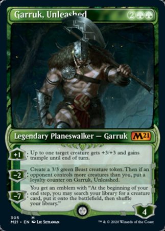 Garruk, Unleashed (Showcase) [Core Set 2021] | Dumpster Cat Games