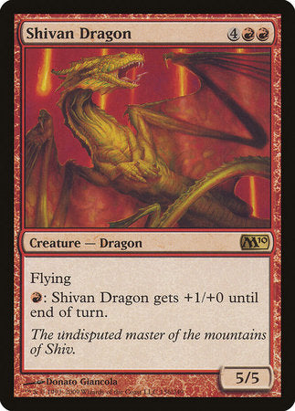 Shivan Dragon [Magic 2010] | Dumpster Cat Games